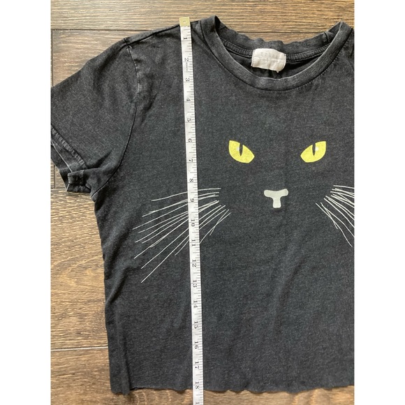 ‘Black cat Moonlight Magic spell cutoff crop top - Picture 7 of 7